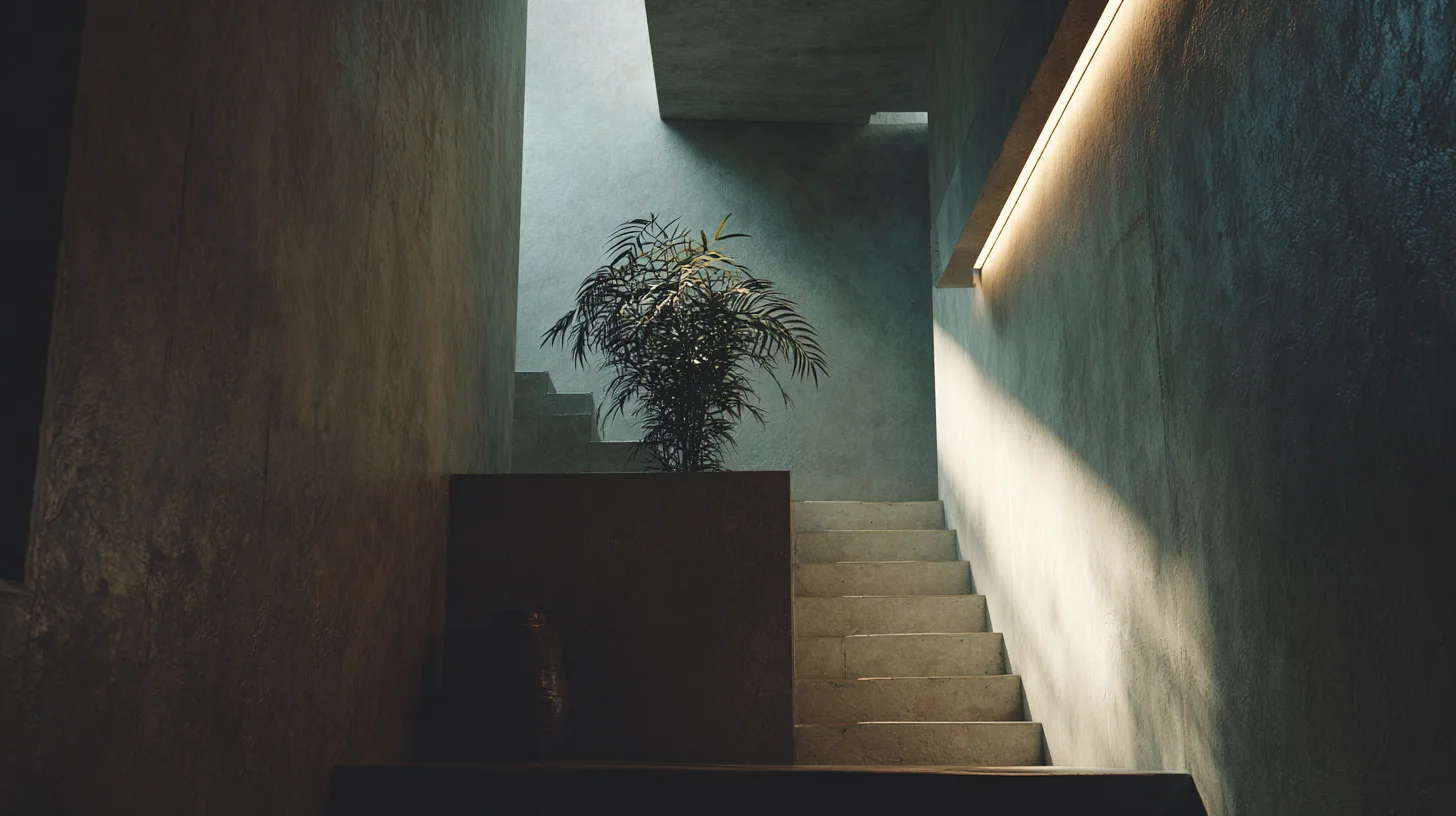 Sunlit Stairwell