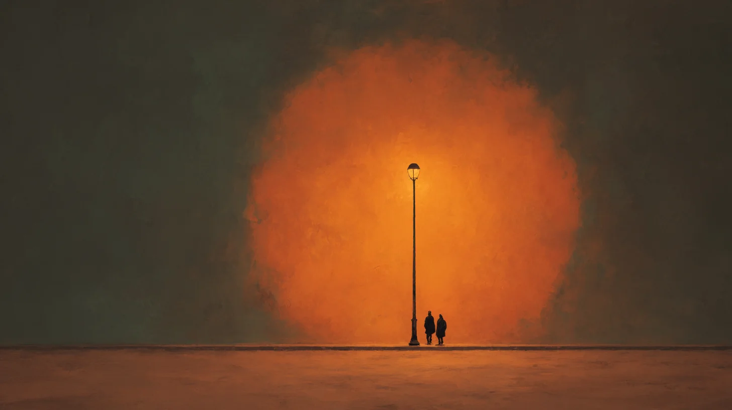 Streetlamp in Desert