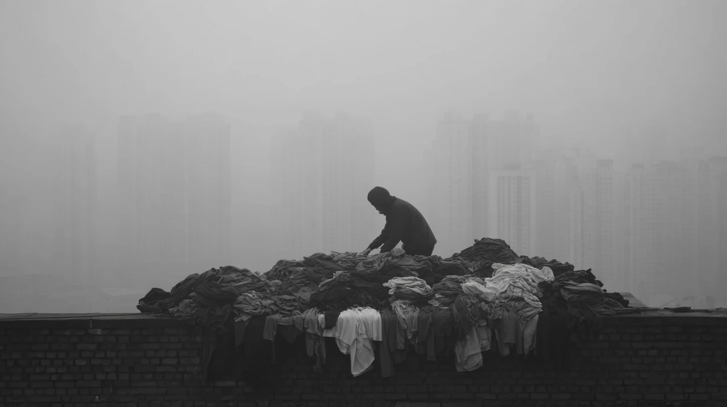 Rooftop in Fog