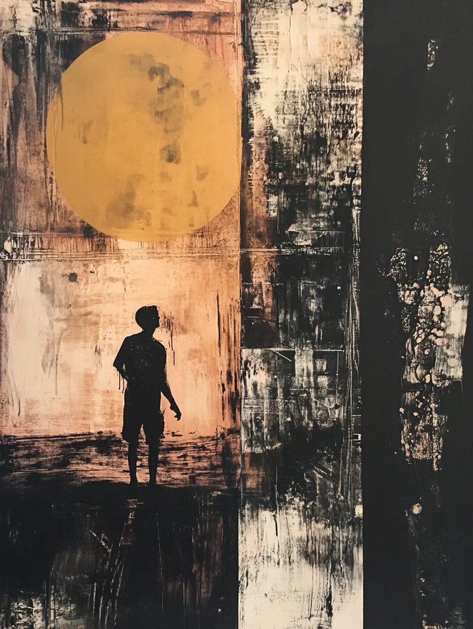 Silhouette with Moon